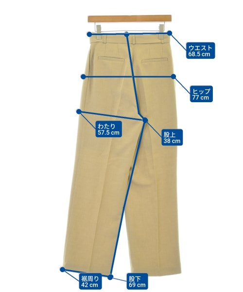 Frankie Shop（フランキーショップ）スラックス ベージュ サイズ:S レディース/2200640421106