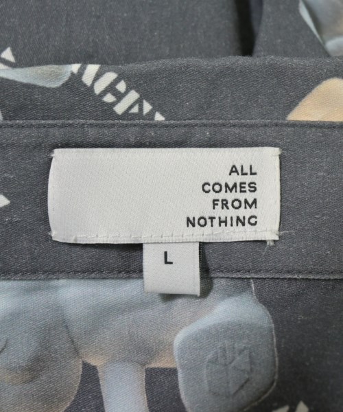 ALL COMES FROM NOTHING（オールカムズフロムナッシング）シャツワンピース グレー サイズ:L レディース/2200723190059
