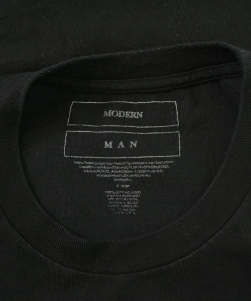Modern Man（モダンマン）Tシャツ・カットソー 黒 サイズ:XL メンズ/2200673173065