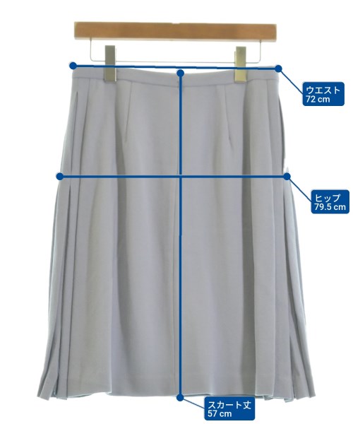 indueris（インドゥエリス）ひざ丈スカート 紫 サイズ:40(M位) レディース/2200637607032