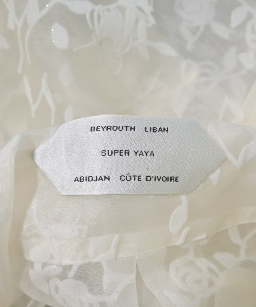 SUPER YAYA（スーパーヤヤ）カジュアルシャツ 白 サイズ:36(XS位) レディース/2200700658817