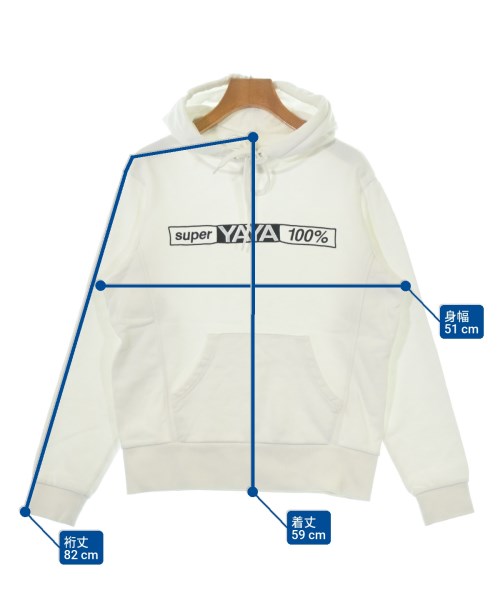SUPER YAYA（スーパーヤヤ）パーカー 白 サイズ:XS レディース/2200657008048