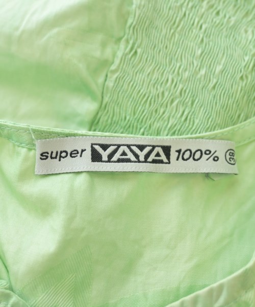 SUPER YAYA（スーパーヤヤ）ブラウス 緑 サイズ:38(S位) レディース/2200702256059