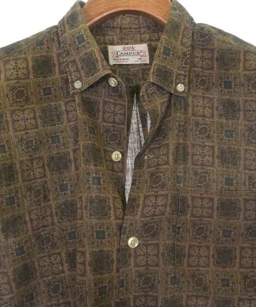 CAMPUS（キャンパス）カジュアルシャツ 茶 サイズ:-(S位) メンズ/2200620102049
