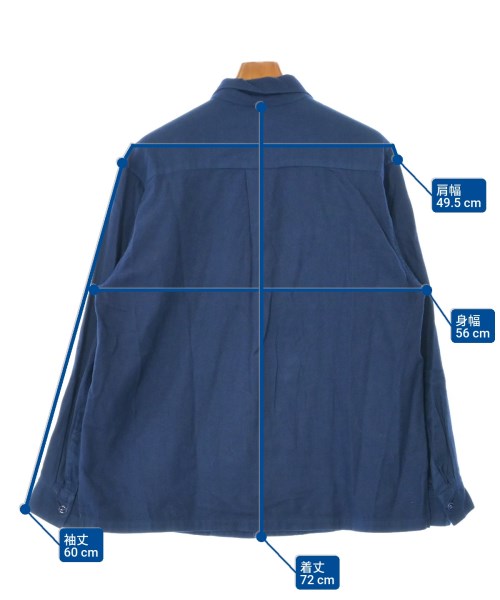 SOWBOW（ソウボウ）カジュアルシャツ 紺 サイズ:2(M位) メンズ/2200635579027