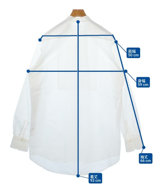 BOURRIENNE Paris X（ブリエンヌパリディス）カジュアルシャツ 白 サイズ:L メンズ/2200598594556