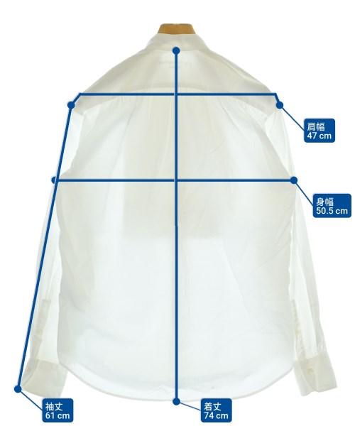 BOURRIENNE Paris X（ブリエンヌパリディス）カジュアルシャツ 白 サイズ:S メンズ/2200676016260