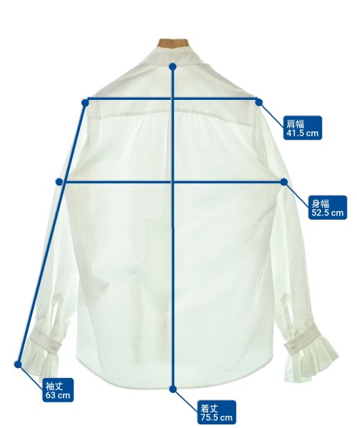 BOURRIENNE Paris X（ブリエンヌパリディス）ブラウス 白 サイズ:40(M位) レディース/2200684418087