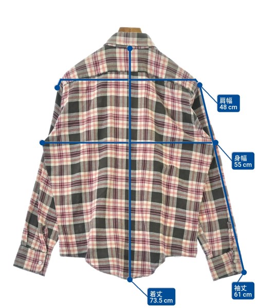 JC.Penney RANCHCRAFT（ジェーシーペニーランチクラフト）カジュアルシャツ 茶 サイズ:M メンズ/2200666703071