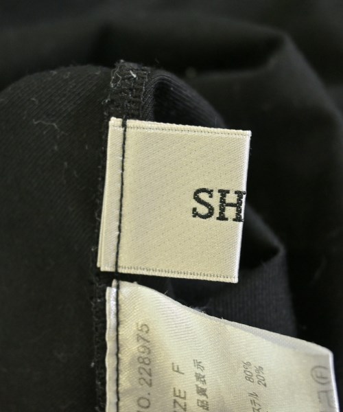 SHES（シーズ）シャツワンピース 黒 サイズ:F レディース/2200681034174