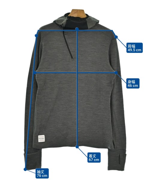 District Vision（ディストリクトビジョン）パーカー グレー サイズ:M メンズ/2200656967049