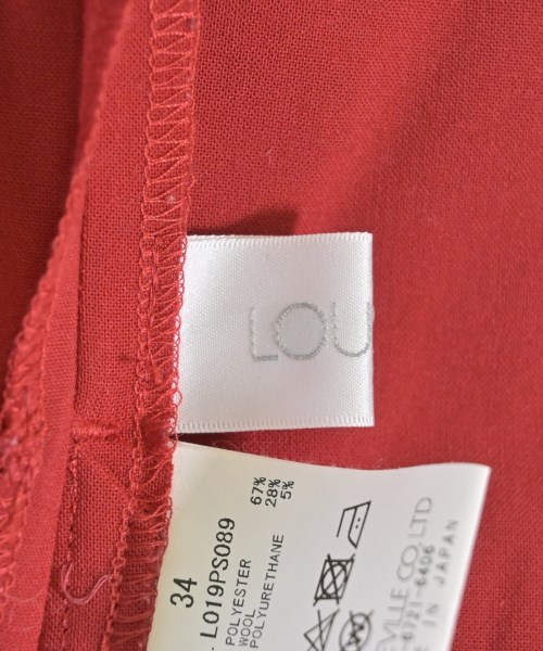 LOUSTIC（ルスティック）その他 赤 サイズ:34(XS位) レディース/2200646637044