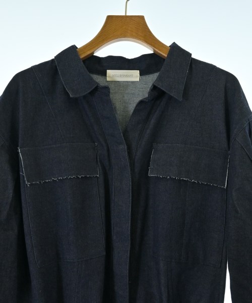 MIELI INVARIANT（ミエリインヴァリアント）シャツワンピース 紺 サイズ:F レディース/2200672154133