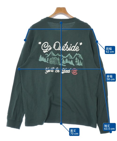 Roots（ルーツ）Tシャツ・カットソー 緑 サイズ:L メンズ/2200654227077