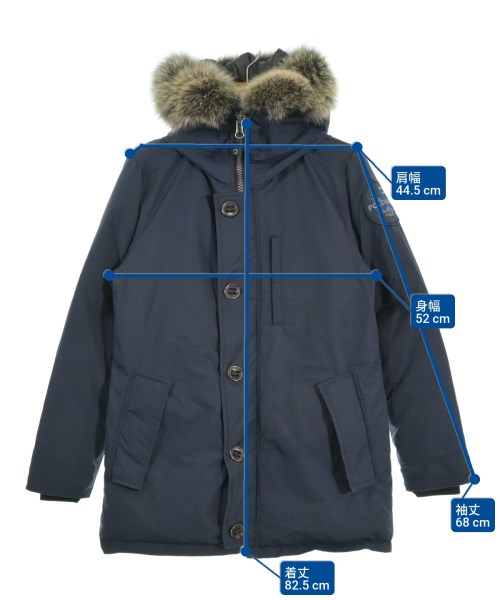 POLEWARDS（ポールワーズ）ダウンジャケット/ダウンベスト 紺 サイズ:M メンズ/2200665658013