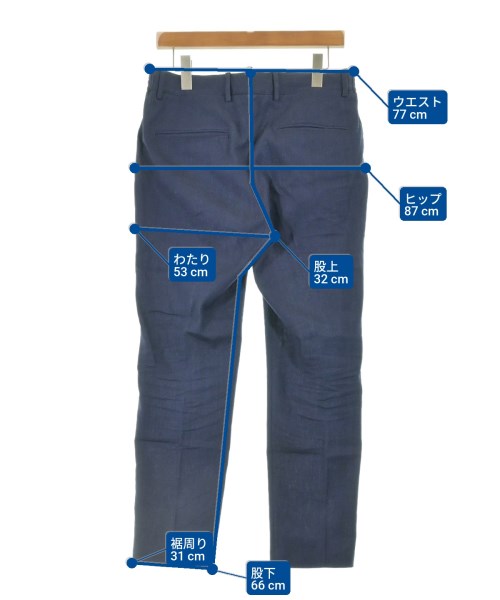 giabsarchivio（ジャブスアルキヴィオ）スラックス 紺 サイズ:46(M位) メンズ/2200636998056