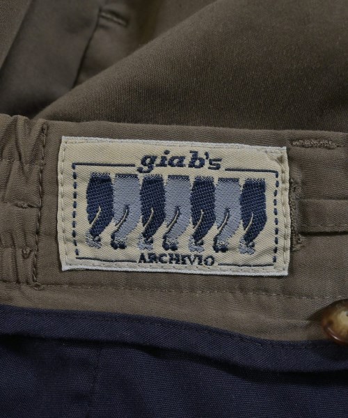 giabsarchivio（ジャブスアルキヴィオ）スラックス 茶 サイズ:42(XS位) メンズ/2200633627034