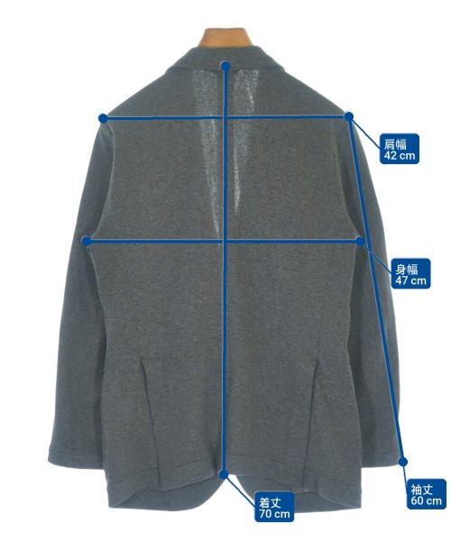 giabsarchivio（ジャブスアルキヴィオ）ジャケット グレー サイズ:48(L位) メンズ/2200623498064