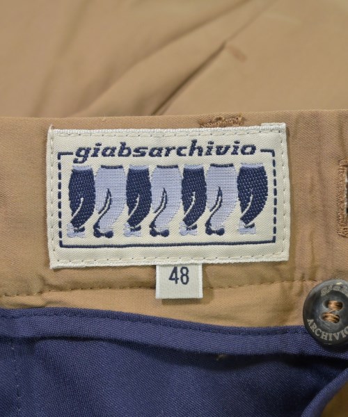 giabsarchivio（ジャブスアルキヴィオ）クロップドパンツ 茶 サイズ:48(L位) メンズ/2200614886290