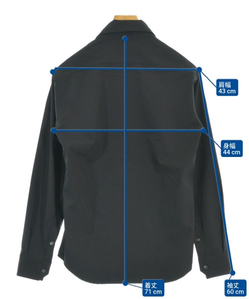 giabsarchivio（ジャブスアルキヴィオ）カジュアルシャツ 黒 サイズ:42(XXL位) メンズ/2200670089093