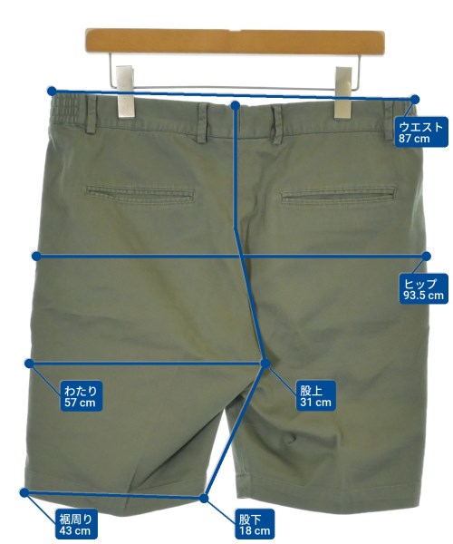 giabsarchivio（ジャブスアルキヴィオ）ショートパンツ カーキ サイズ:48(L位) メンズ/2200670302055
