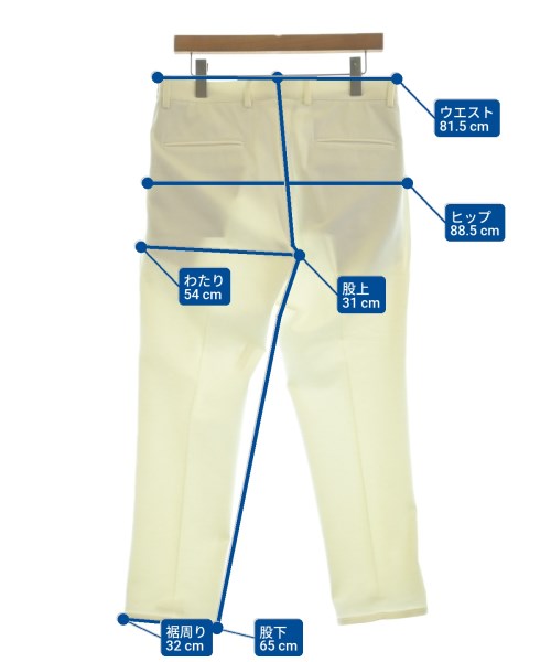 giabsarchivio（ジャブスアルキヴィオ）スラックス 白 サイズ:48(L位) メンズ/2200656928026