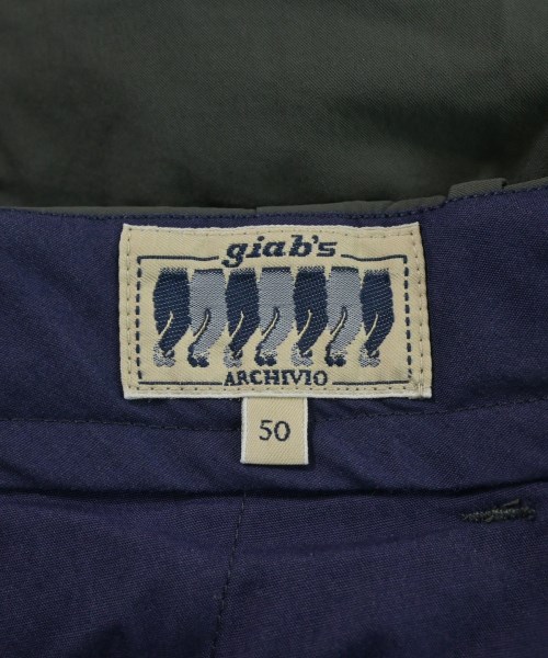 giabsarchivio（ジャブスアルキヴィオ）スラックス カーキ サイズ:50(XL位) メンズ/2200656812110