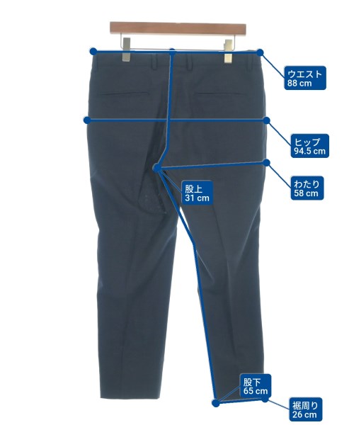 giabsarchivio（ジャブスアルキヴィオ）スラックス 紺 サイズ:50(XL位) メンズ/2200637733359