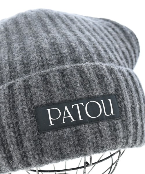 PATOU（パトゥ）ニットキャップ・ビーニー グレー サイズ:TU レディース/2200610897061