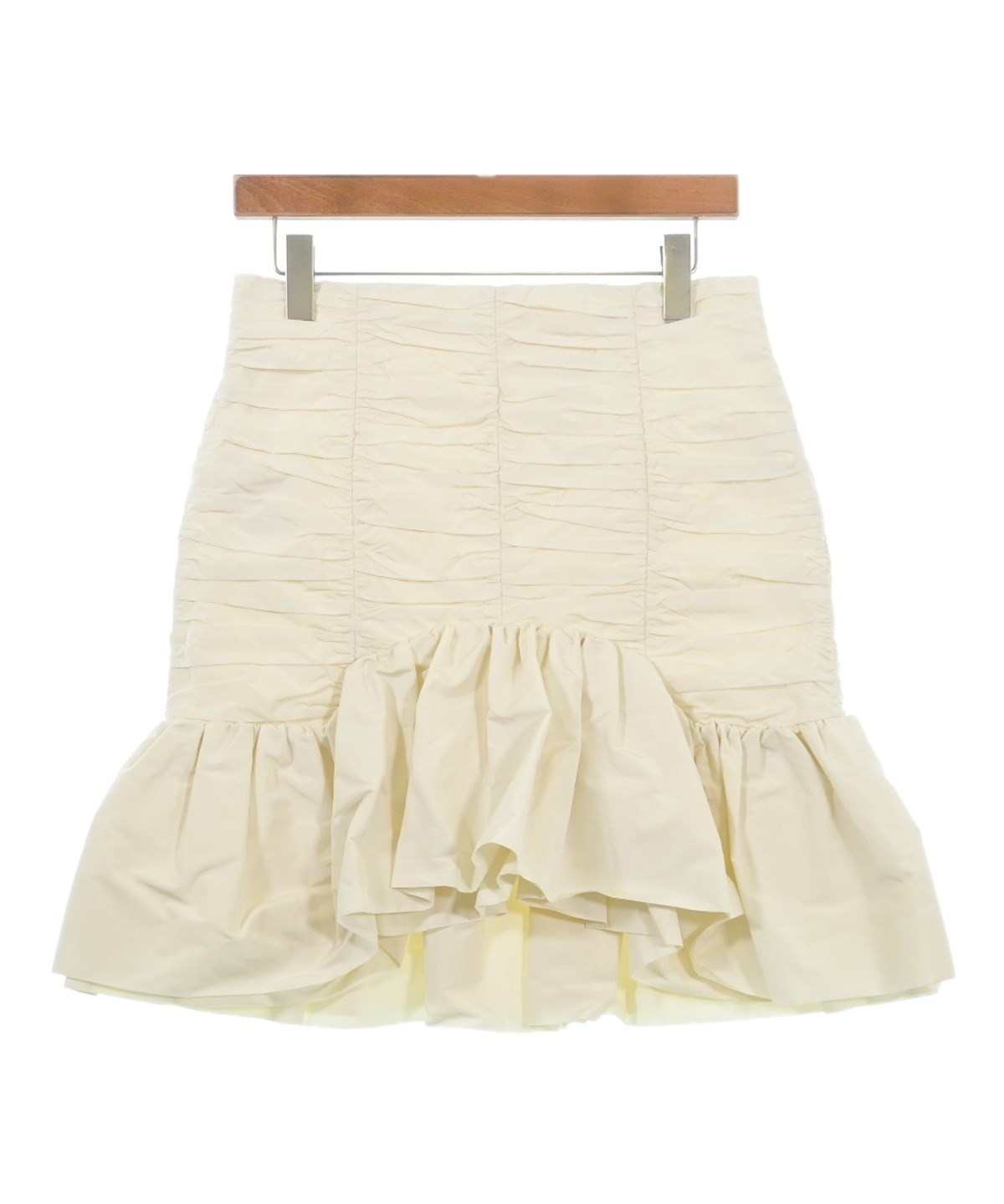 パトゥ PATOU Ruched faille miniskirt ホワイト パトゥ PATOU Ruched faille miniskirt ホワイト パトゥ PATOU Ruched