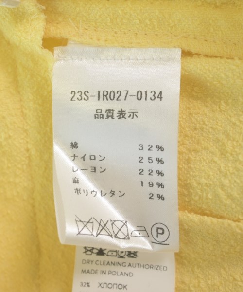 PATOU（パトゥ）スラックス 黄 サイズ:36(S位) レディース/2200715441077