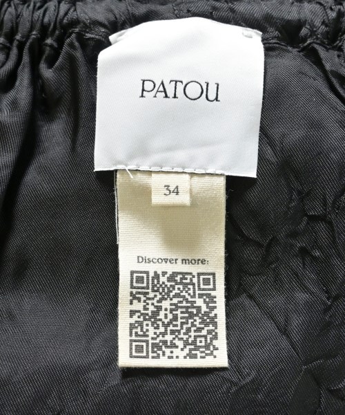 PATOU（パトゥ）ブラウス 黒 サイズ:34(XXS位) レディース/2200652170016