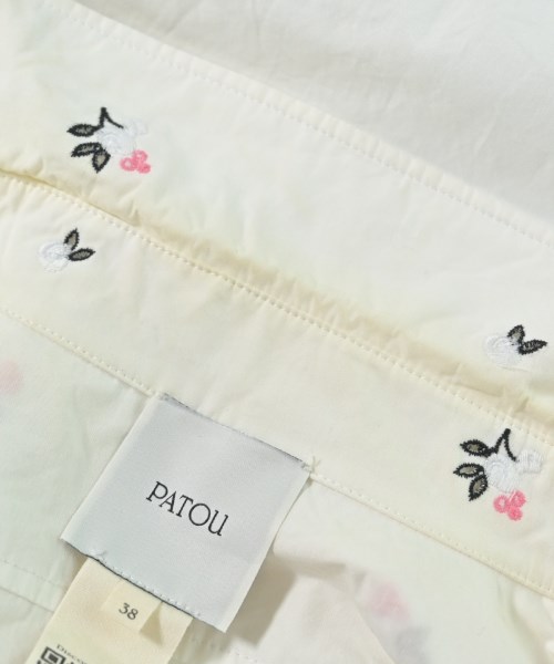 PATOU（パトゥ）カジュアルシャツ 白 サイズ:38(S位) レディース/2200652794021