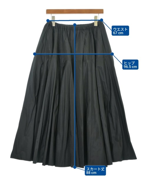 PATOU（パトゥ）ロング・マキシ丈スカート 黒 サイズ:36(XS位) レディース/2200706530094