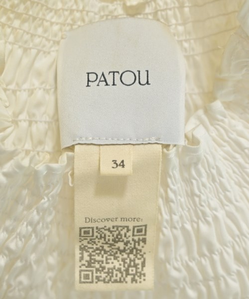PATOU（パトゥ）ブラウス 白 サイズ:34(XXS位) レディース/2200706756319