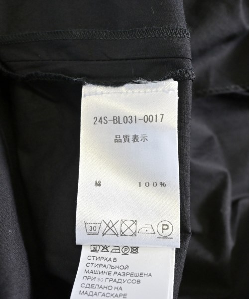 PATOU（パトゥ）ブラウス 黒 サイズ:34(XXS位) レディース/2200706608236