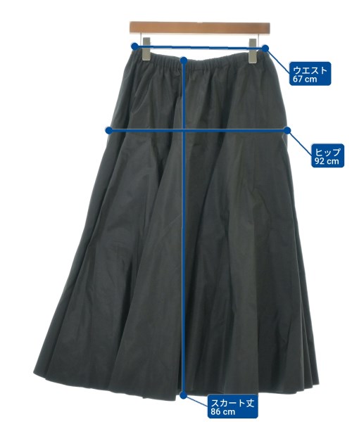 PATOU（パトゥ）ロング・マキシ丈スカート 黒 サイズ:36(XS位) レディース/2200708305034