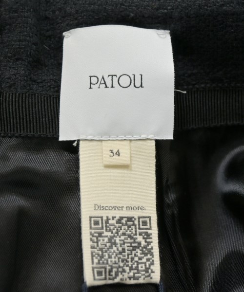 PATOU（パトゥ）ミニスカート 黒 サイズ:34(XXS位) レディース/2200708305096