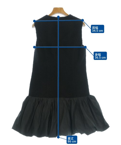 PATOU（パトゥ）ワンピース 黒 サイズ:36(XS位) レディース/2200734368041