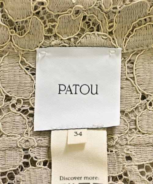 PATOU（パトゥ）カジュアルシャツ ベージュ サイズ:34(XXS位) レディース/2200702598586
