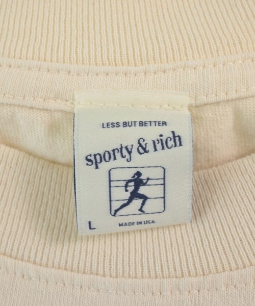 Sporty & Rich（スポーティーアンドリッチ）Tシャツ・カットソー ベージュ サイズ:L メンズ/2200598594617