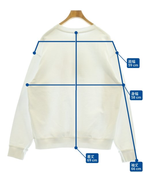 Sporty & Rich（スポーティーアンドリッチ）スウェット 白 サイズ:L メンズ/2200625300068