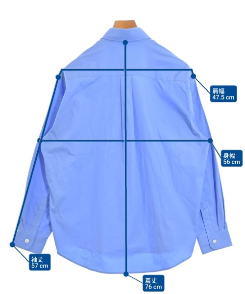 Sporty & Rich（スポーティーアンドリッチ）カジュアルシャツ 青 サイズ:S レディース/2200661659014