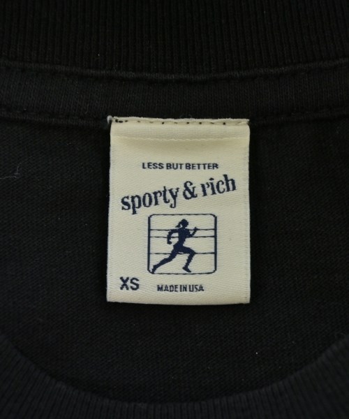 Sporty & Rich（スポーティーアンドリッチ）Tシャツ・カットソー 黒 サイズ:XS レディース/2200714242118