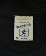 Sporty & Rich（スポーティーアンドリッチ）Tシャツ・カットソー 黒 サイズ:XS レディース/2200714242118