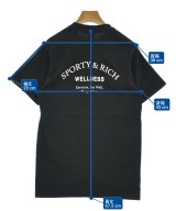Sporty & Rich（スポーティーアンドリッチ）Tシャツ・カットソー 黒 サイズ:XS レディース/2200714242118