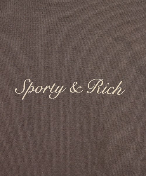Sporty & Rich（スポーティーアンドリッチ）パーカー 茶 サイズ:L メンズ/2200682286039