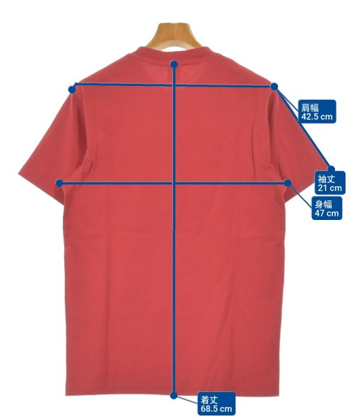 Sporty & Rich（スポーティーアンドリッチ）Tシャツ・カットソー 赤 サイズ:S メンズ/2200684417035