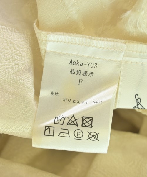 ACKA（エーシーケーエー）ブラウス ベージュ サイズ:F レディース/2200700382019