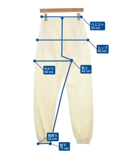 STUDIO R330（ステュディオアールスリーサーティー）スウェットパンツ 白 サイズ:M レディース/2200641276040